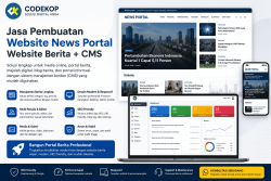 Jasa Pembuatan Website News Portal - Website Berita + CMS