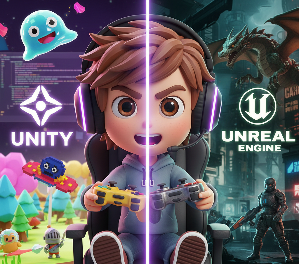 🎮 Unity vs Unreal: Mana "Senjata" yang Pas Buat Bikin Game Pertama Kamu?
