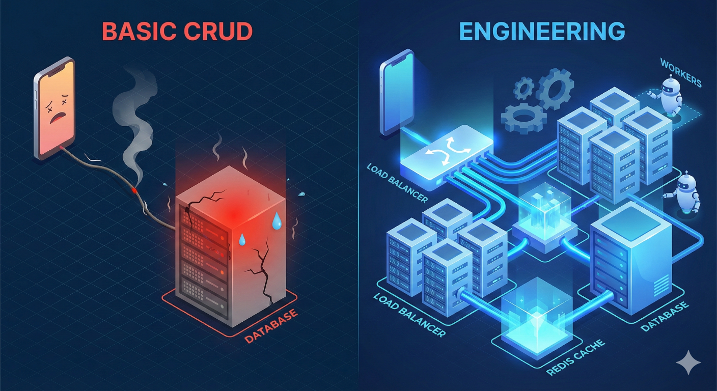 Di Balik Aplikasi Skala Besar: Roadmap Belajar Backend Engineering (Beyond CRUD). 🏗️