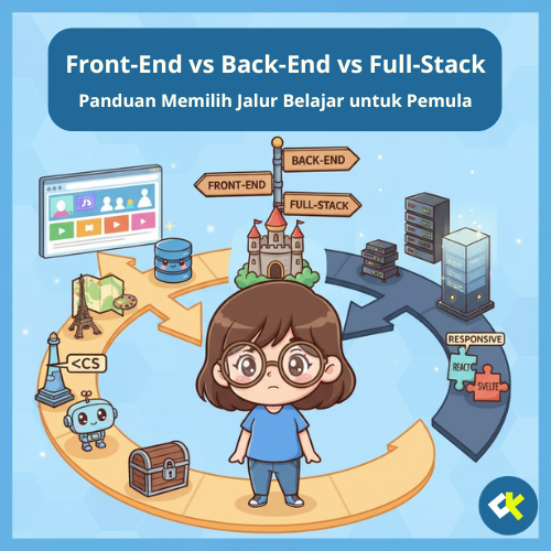 Front-End vs Back-End vs Full-Stack: Panduan Memilih Jalur Belajar untuk Pemula