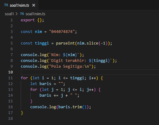 Belajar TypeScript: 3 Latihan Logika Dasar (Pola Segitiga, Deret Aritmatika, Bilangan Prima)