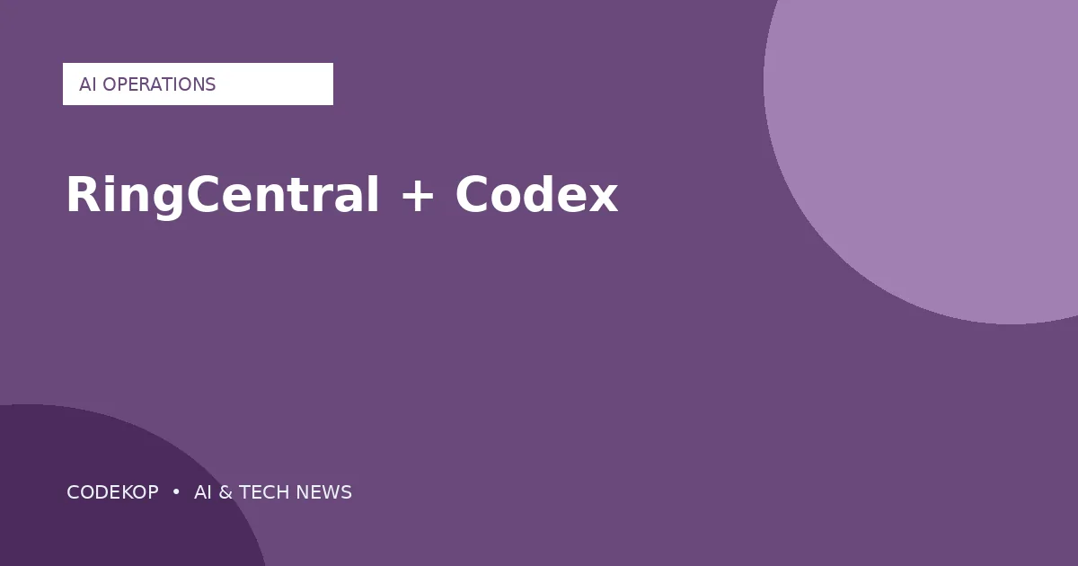 RingCentral membangun operasional kerja berbasis ChatGPT Work dan Codex