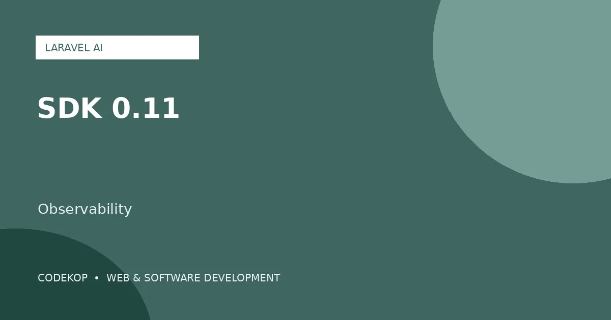 Laravel AI SDK 0.11 menambah observability untuk agent run