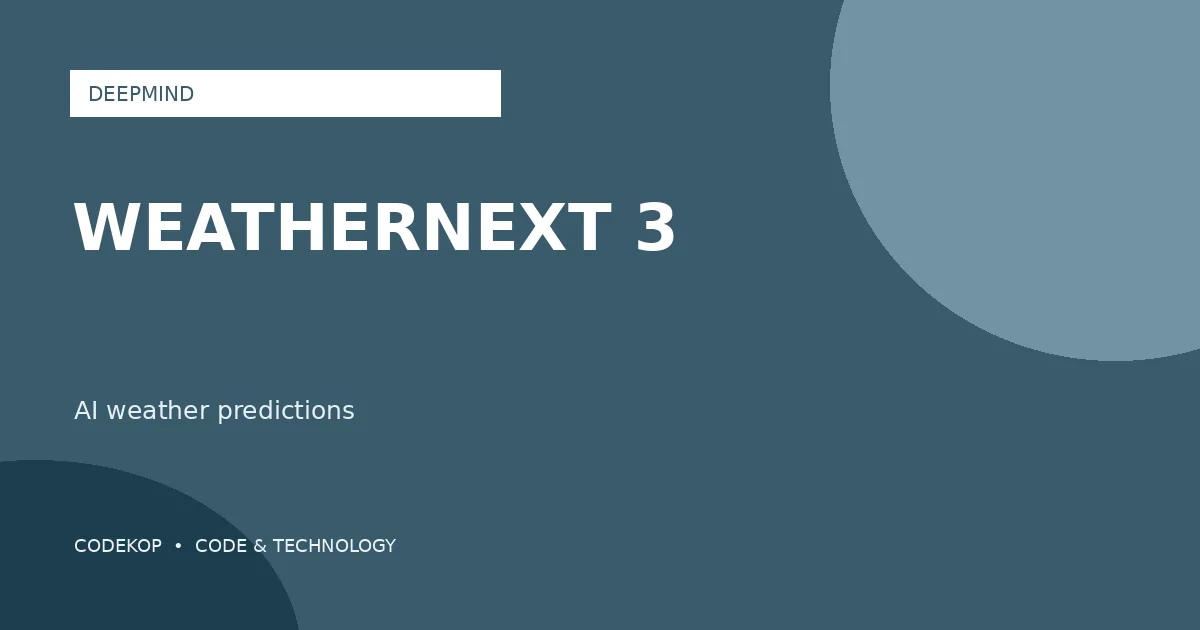 Google DeepMind Memperkenalkan WeatherNext 3