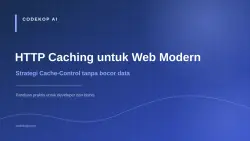 HTTP Caching untuk Web Modern: Strategi Cache-Control yang Tidak Membocorkan Data
